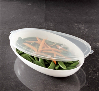 Emi-Yoshi Small Oval Salad Serving 32oz Bowl Lids