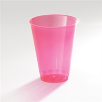 7 oz Neon Disposable Plastic Tumblers ( Red, Blue, Yellow And Orange )