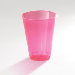 7 oz Neon Disposable Plastic Tumblers ( Red, Blue, Yellow And Orange )