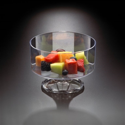 Emi-Yoshi 40 oz Clear Disposable Plastic Trifle Bowl