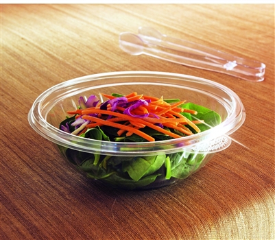 EMI Yoshi Emi-ptb24-7 24 oz. PrepServe PET Plastic Salad Bowl