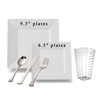 Square Full Party Package White