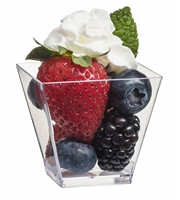 Zappy 2 oz 500 Square Mini Dessert Cups Glasses