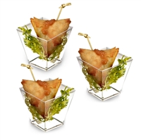 Zappy 6.8 oz Square Dessert Appetizer Cups