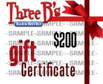 $200.00 GIFT CERTIFICATE