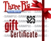 $25.00 GIFT CERTIFICATE