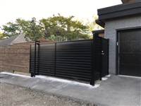 privacy solid panel horizon style slide gate