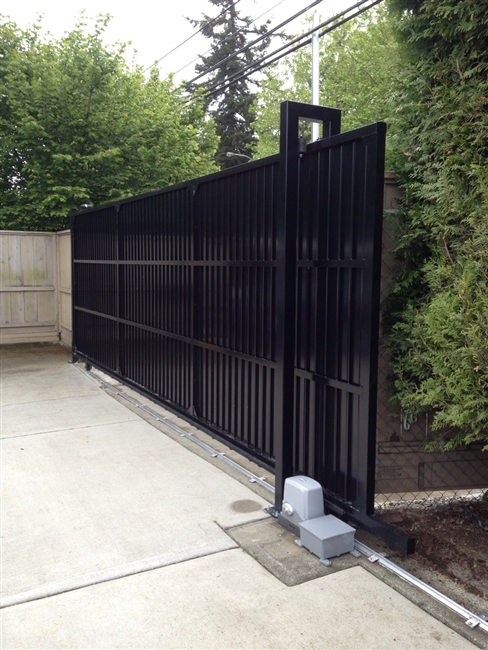 Privacy Solid Aluminum Slide Gate