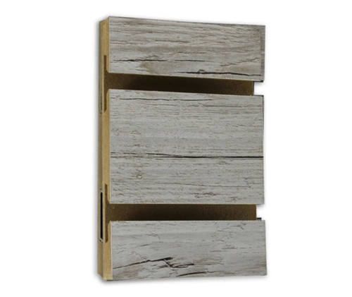 Weathered Barnwood Melamine Slatwall Fixture Depot