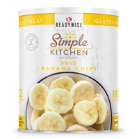 Simple Kitchen Bananas Chips - 22 Serving Can