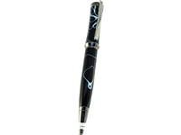 Concava black with white swirl pen