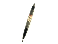 Skull with bow click pen