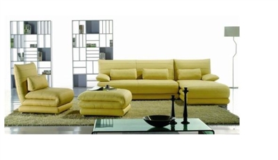 Seriena 4 piece sectional sofa, yellow sectional sofa, sectional sofa with ottoman, leather sectionals, chaise lounge, sectional sofas with chaise, leather sectional sofa with chaise, sectional sofas online, sofas sectionals, leather sectional sofas