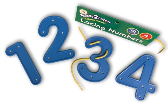 Educational Lacing Numbers | 10 Numbers with 4 Laces