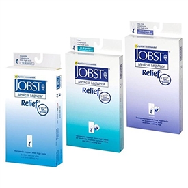 Jobst Relief Knee Highs Closed Toe Unisex 15-20 mmHg