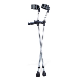 Forearm Crutches Mckesson Adult Steel Frame 300 lbs. Weight Capacity