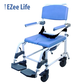 EZee Life, Aluminum Attendant Shower & Commode Chair