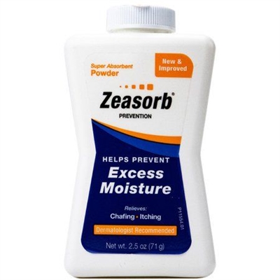 Zeasorb Prevention Super Absorbent Powder for Excess Moisture