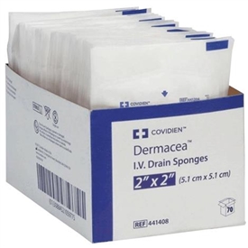 Covidien Dermacea IV 2s Sterile Drain Sponge