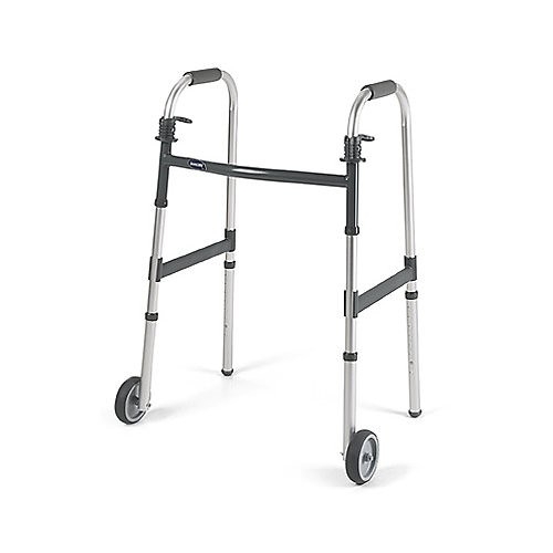Invacare Dual Release Adult 3 Inch Wheeled Walker | Walkers