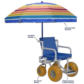 MJM 722-ATC  All Terrain Beach Wheelchair