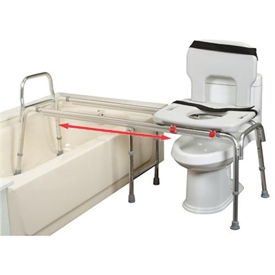 Eagle Health 77993 - XX Long Toilet to Tub Sliding Transfer Bench