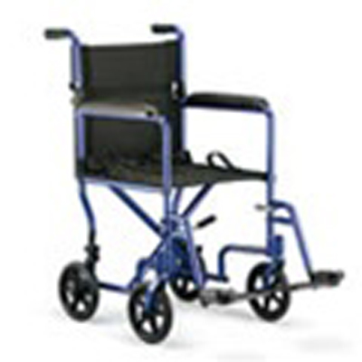 Probasics Aluminum Transport Chair with 12" Wheels