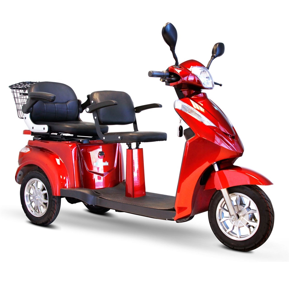 eWheels ew-66 2 Person 3-Wheel Power Scooter | Arrives Fully Assembled!