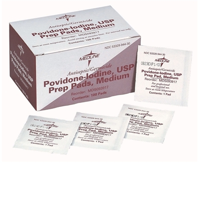 Medline Povidone Iodine Prep Pads