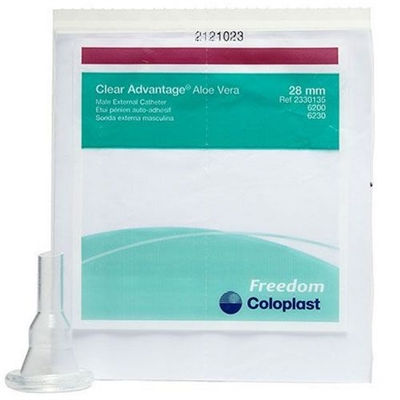Coloplast Clear Advantage - Silicone Male External Condom Catheter with Aloe