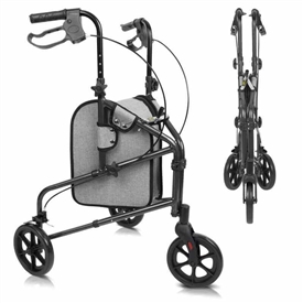 3-Wheel Rollator Walker by Vive Health