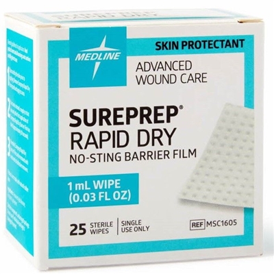 Medline SurePrep Rapid Dry Barrier Film