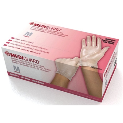 Medline MediGuard Powder-Free Vinyl Synthetic Exam Gloves