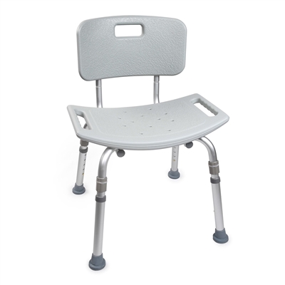 Bath Bench McKesson Aluminum Frame Removable Backrest 19-1/4 Inch Seat Width 300 lbs. Weight Capacity