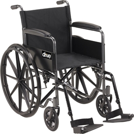 Drive Medical Silver Sport Standard Wheelchair