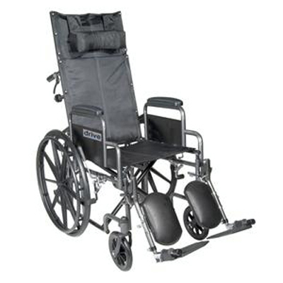 Drive Medical Silver Sport Full Reclining Wheelchair