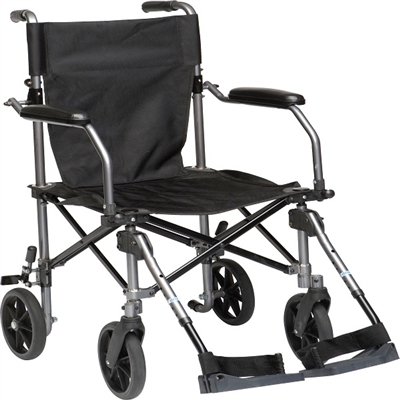 Drive TC005GY Travelite Transport Chair, with Carry Bag