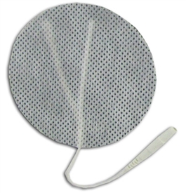 TENS Electrodes by BodyMed 3 in Round, White Mesh Backed - 4 Pads