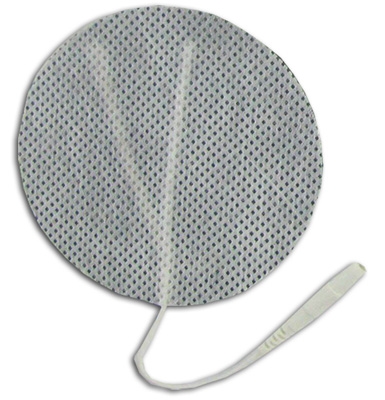 TENS Electrodes by BodyMed 3 in Round, White Mesh Backed - 4 Pads