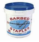 Staple Barbed Glv. 1.75"  8 GA (50# PAIL)