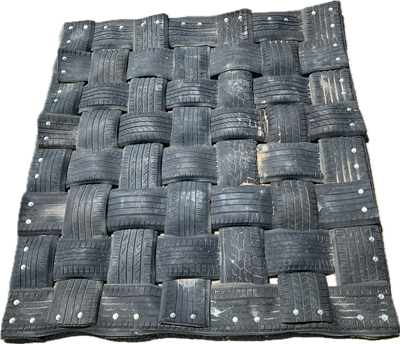 Tire Mat Woven  6.5x6.5