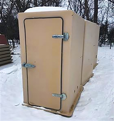 Fiberglass Hut Tall With Door