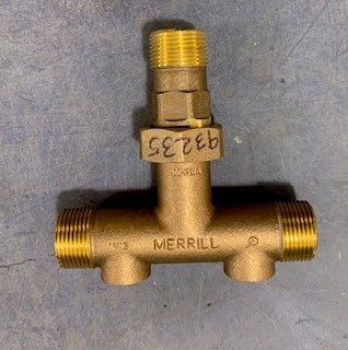 Brass 1Inch x 3/4 Inch Tank Tee With Union