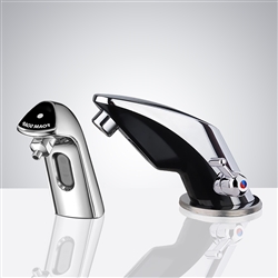 Verna Temperature Control Commercial Automatic Sensor Faucet with Soap Dispenser