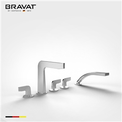 Bravat Sleek Clawfoot Designed Bathtub Faucet
