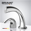 Bravat Commercial Automatic Electrical Sensor Faucet With Automatic Soap Dispenser In Chrome