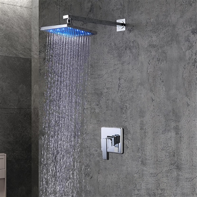 Leonardo LED Light Shower Head with Built in Mixer