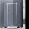 Arc Shape Frame-less Complete Sliding Bath Shower Enclosure With Designer Handle