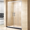 BathSelect Square Shape Tempered Glass Sliding Shower Door