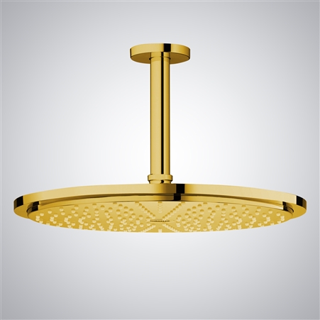 Gold Plated shower head multicolor led